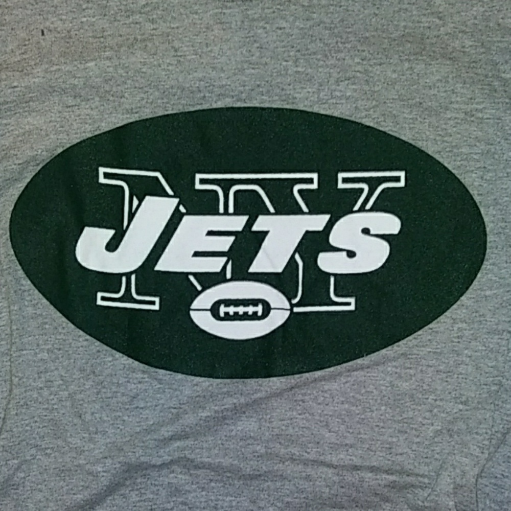 Large Gray New York Jets Tee